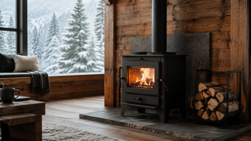 A practical guide to stove sizing, heating, cooking, chimney planning, firewood, installation, and safety
