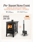 **Northshire 214-3D Wood Burning Cook Stove with Oven – FREE Portable Mini Camp Stove Included**