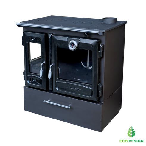 Multifunctional Wood Burning Cast Iron Stove with Oven 3D Box Cooking Baking Heating Stove Suitable For Tiny House and Farm House