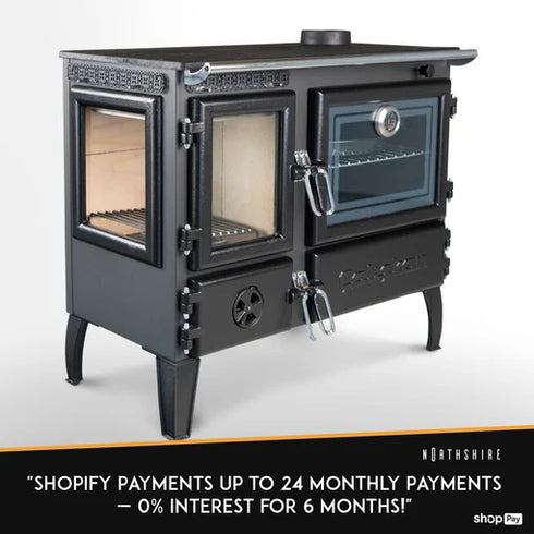 **Northshire 214-3D Wood Burning Cook Stove with Oven – FREE Portable Mini Camp Stove Included**