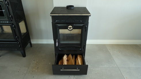 Indoor and Outdoor Multifunctional Wood Burning Stove, On the Top Baking, Overtop Cooking Stove, Wood Burning Stove, Fire Pit,Tiny House