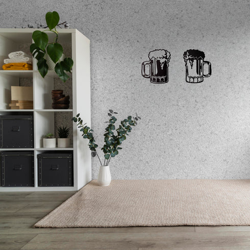 Cheers Metal Wall Art Beer Metal Wall Sign for Kitchen Home Office Decoration Bar Wall Decor Beer Wall Decor