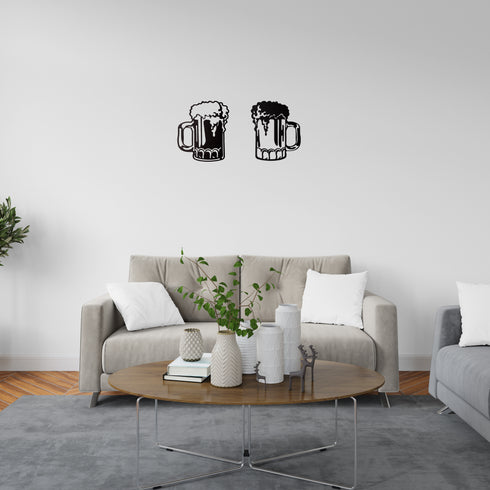 Cheers Metal Wall Art Beer Metal Wall Sign for Kitchen Home Office Decoration Bar Wall Decor Beer Wall Decor