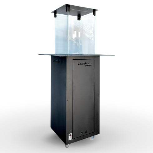 Premium Outdoor Pellet Stove – Glass Panoramic View & Adjustable Flame Control | Eco Garden Heater