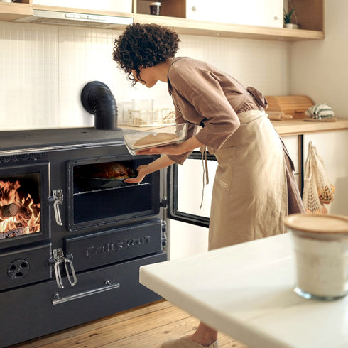 Hephastos Range Stove 214 3D Box, Wood Stove, Fireplace, Wood Burning Stove, Iron Stove, Unquie House Products, Cooking Healter