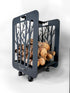 Metal Wood Storage, Wood Rack, Small Firewood Rack, Firewood Storage, Firewood Holder, Minimalist Firewood Storage, Log Holder, Log Basket