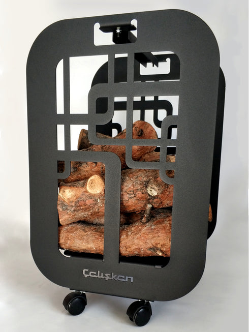 Metal Log Holder 601, Wood Rack, Small Firewood Rack, Firewood Storage, Firewood Holder, Minimalist Firewood Storage, Log Holder, Log Basket