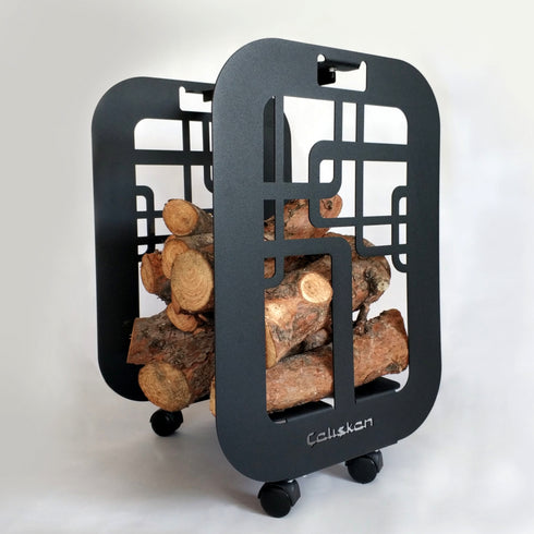 Metal Log Holder 601, Wood Rack, Small Firewood Rack, Firewood Storage, Firewood Holder, Minimalist Firewood Storage, Log Holder, Log Basket
