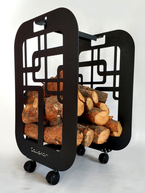 Metal Log Holder 601, Wood Rack, Small Firewood Rack, Firewood Storage, Firewood Holder, Minimalist Firewood Storage, Log Holder, Log Basket