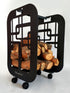 Metal Log Holder 601, Wood Rack, Small Firewood Rack, Firewood Storage, Firewood Holder, Minimalist Firewood Storage, Log Holder, Log Basket