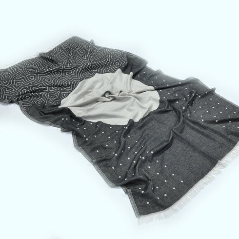 Akio Turkish Towel with Japanese Pattern Modern Minimal Polka Dot Dark Aesthetic Peshtamal Hammam Towel Cozy Fast Drying Household Essential