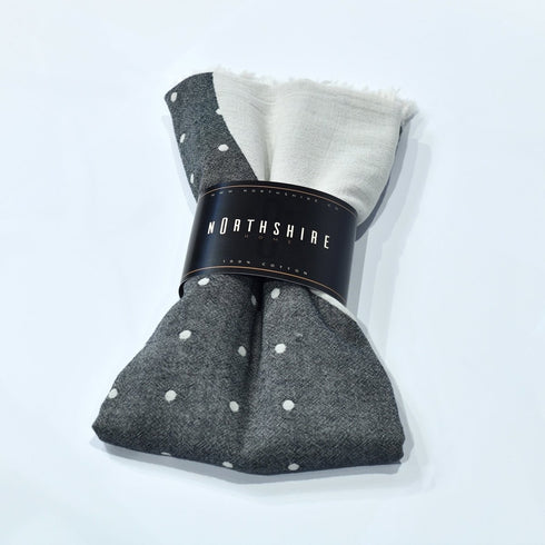 Akio Turkish Towel with Japanese Pattern Modern Minimal Polka Dot Dark Aesthetic Peshtamal Hammam Towel Cozy Fast Drying Household Essential