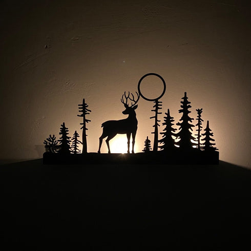 Shade of Nature Candle Holder - Metal Wall Art