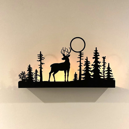 Shade of Nature Candle Holder - Metal Wall Art