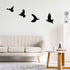 Flying Birds Metal Wall Art Freedom Peace Hope Opportunity Change Monochrome Minimal Dove Silhouette Entryway Decoration