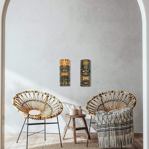 Furaha - Wooden Wall Mask