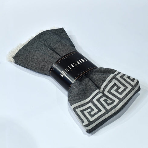 Gaia Turkish Towel Black White Retro Meander Softened Absorbent Peshtamal Towel Extra Large Beach Bath Shower Cover Hostess Gift