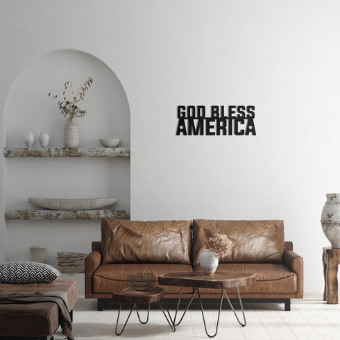 God Bless America - Metal Wall Art