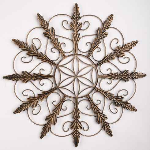 Golden Gardenia - Floral Metal Wall Decor