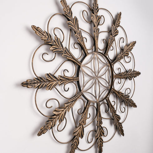 Golden Gardenia - Floral Metal Wall Decor