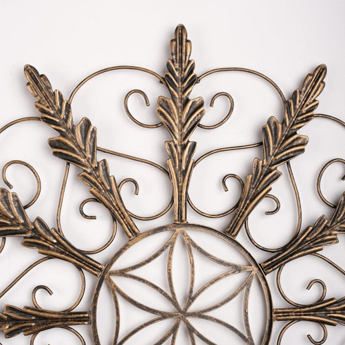 Golden Gardenia - Floral Metal Wall Decor