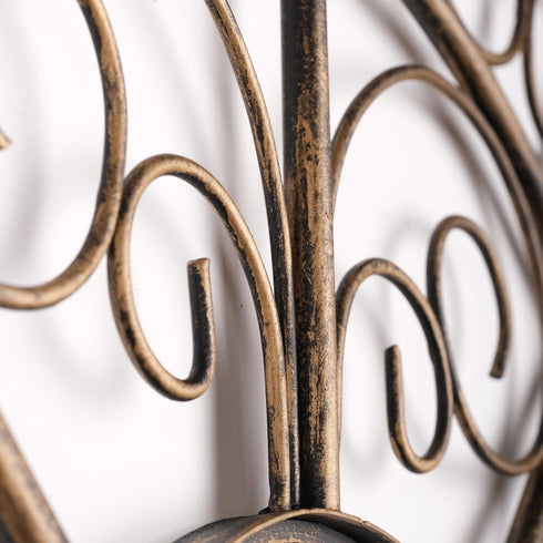 Golden Wings - Floral Metal Wall Decor