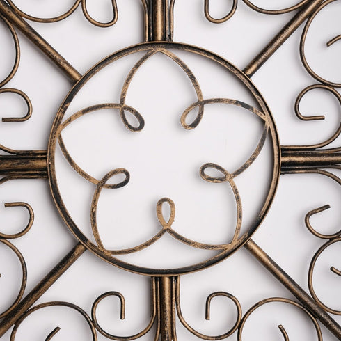 Golden Wings - Floral Metal Wall Decor