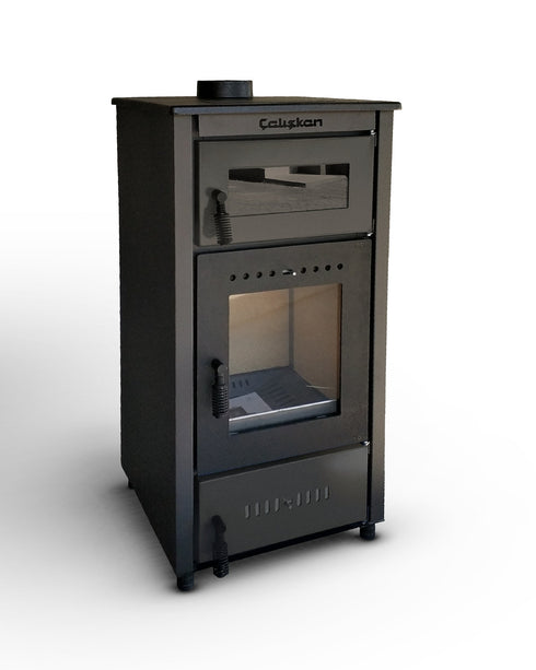 Multifunctional Wood Burning Stove for Cooking Baking Oven Winter Heating Fire Pit High Efficiency Large Iron Stove Rustic Retro