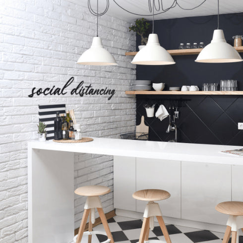 Social Distancing - Metal Wall Art