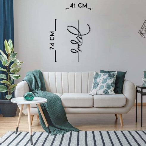 Jesus Metal Wall Art Vertical Cross Minimalist Monochrome Script Sign Christian Religious Art Jesus Christ Son of God Messiah Decoration