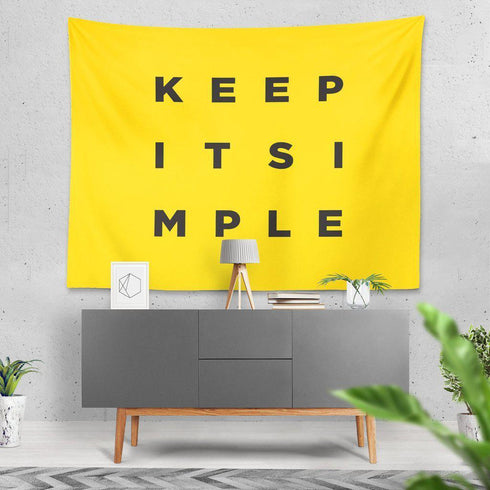 Keep It Simple - Wall Tapestry