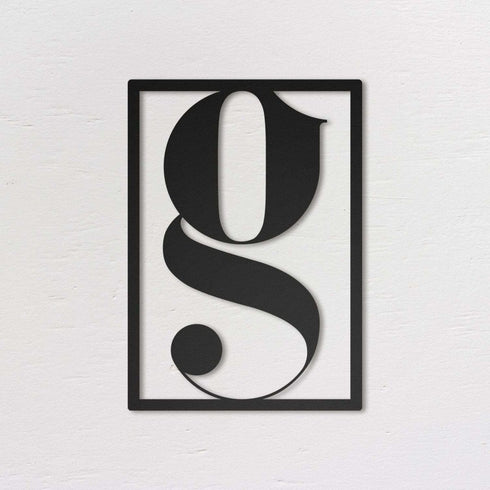 Letter G - Metal Wall Art