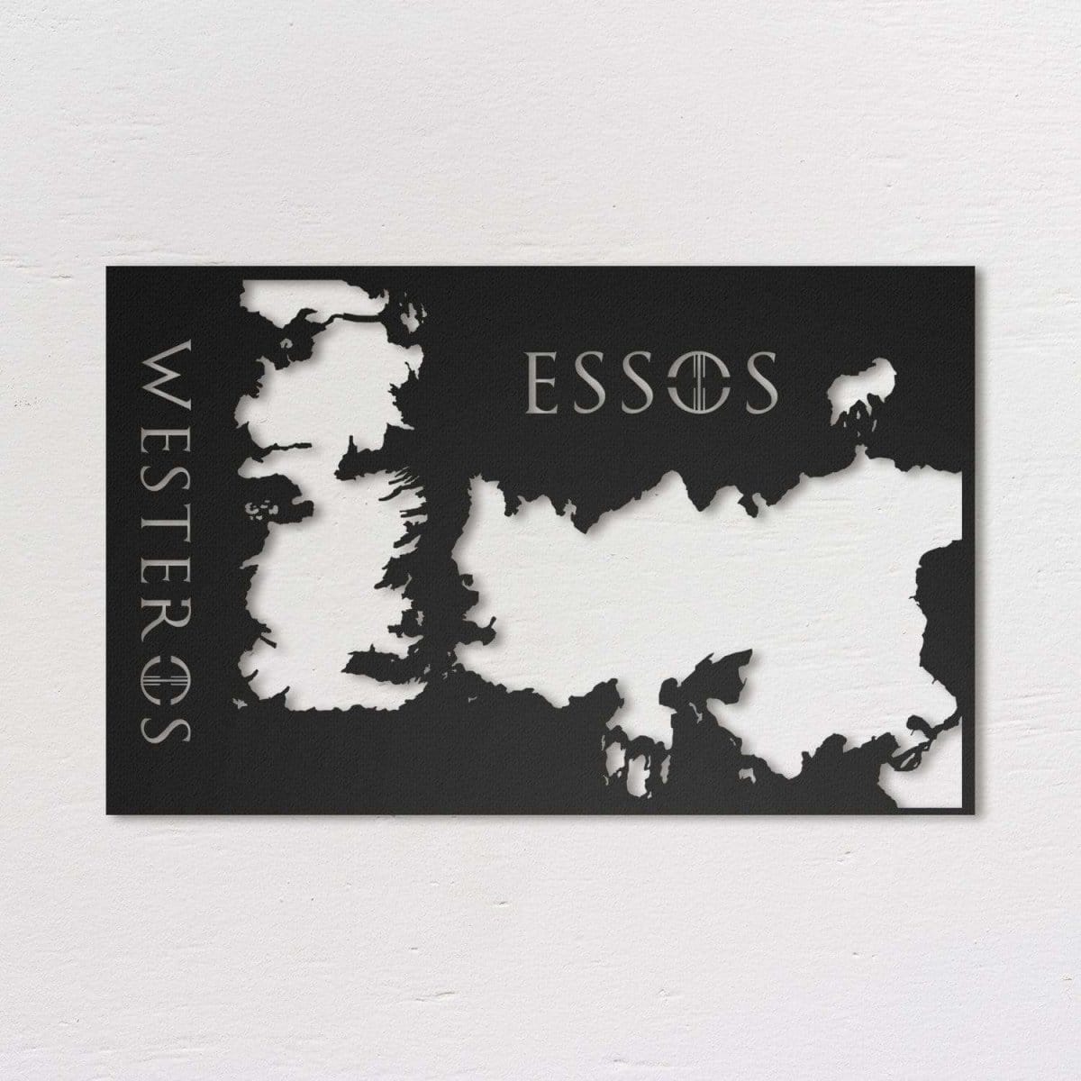 Map of Kingdoms Metal Map Northshire Wall Art