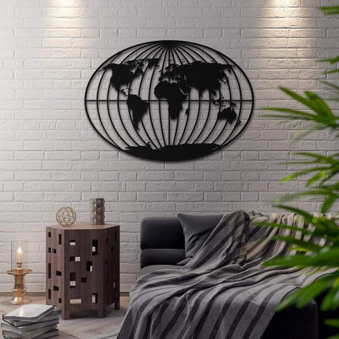 Orbis - Metal World Map