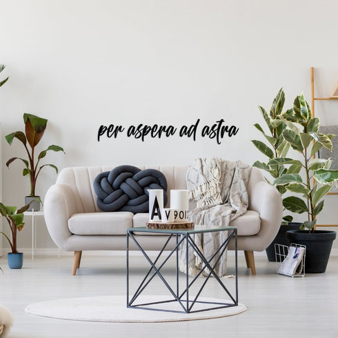 Per Aspera Ad Astra - Metal Wall Art