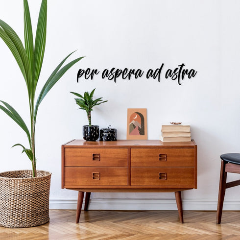 Per Aspera Ad Astra - Metal Wall Art