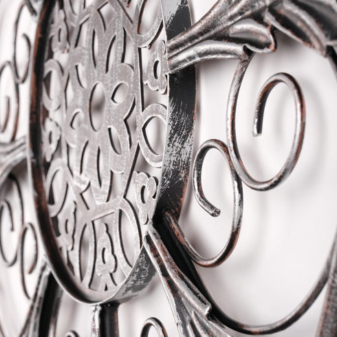 Silver Gardenia -Floral Metal Wall Decor