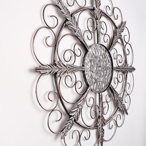 Silver Gardenia -Floral Metal Wall Decor