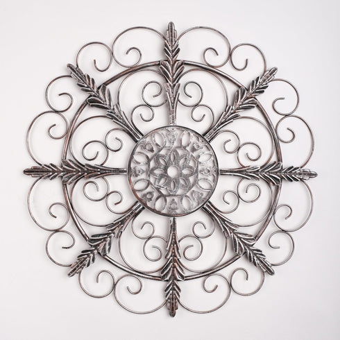 Silver Gardenia -Floral Metal Wall Decor