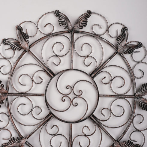 Silver Wings - Floral Metal Wall Decor