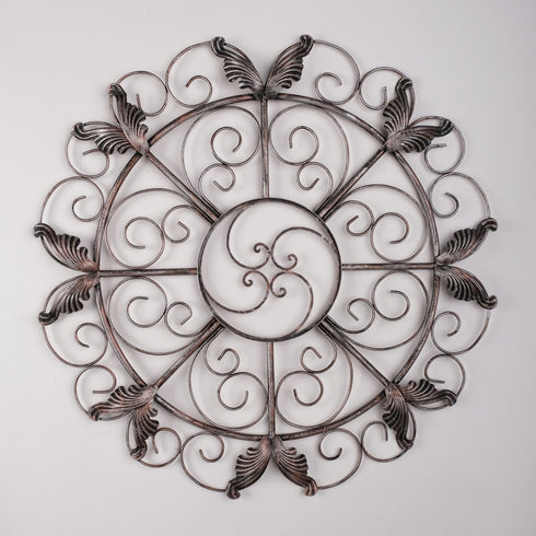 Silver Wings - Floral Metal Wall Decor