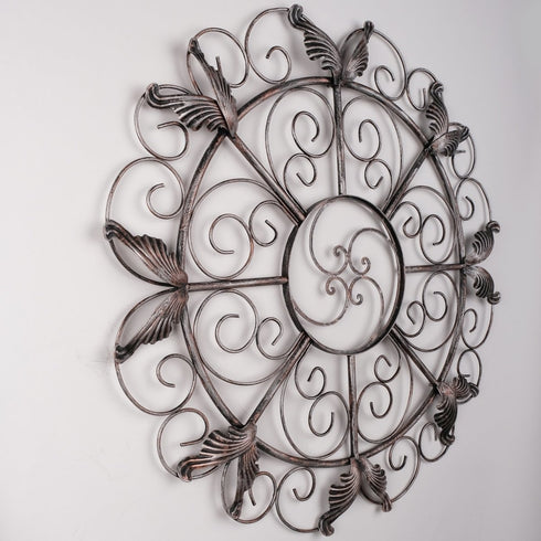 Silver Wings - Floral Metal Wall Decor