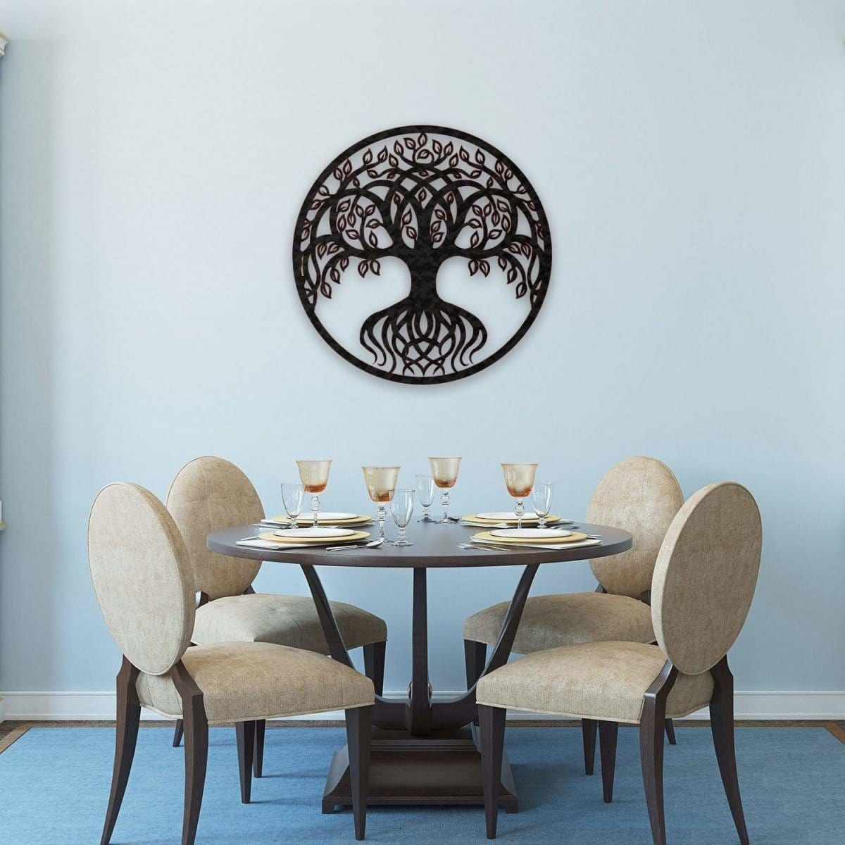 Stripes Metal Wall Art Geometric Contemporary Black Lines Minimalist Monochrome Modern Creative Dining Room Decoration
