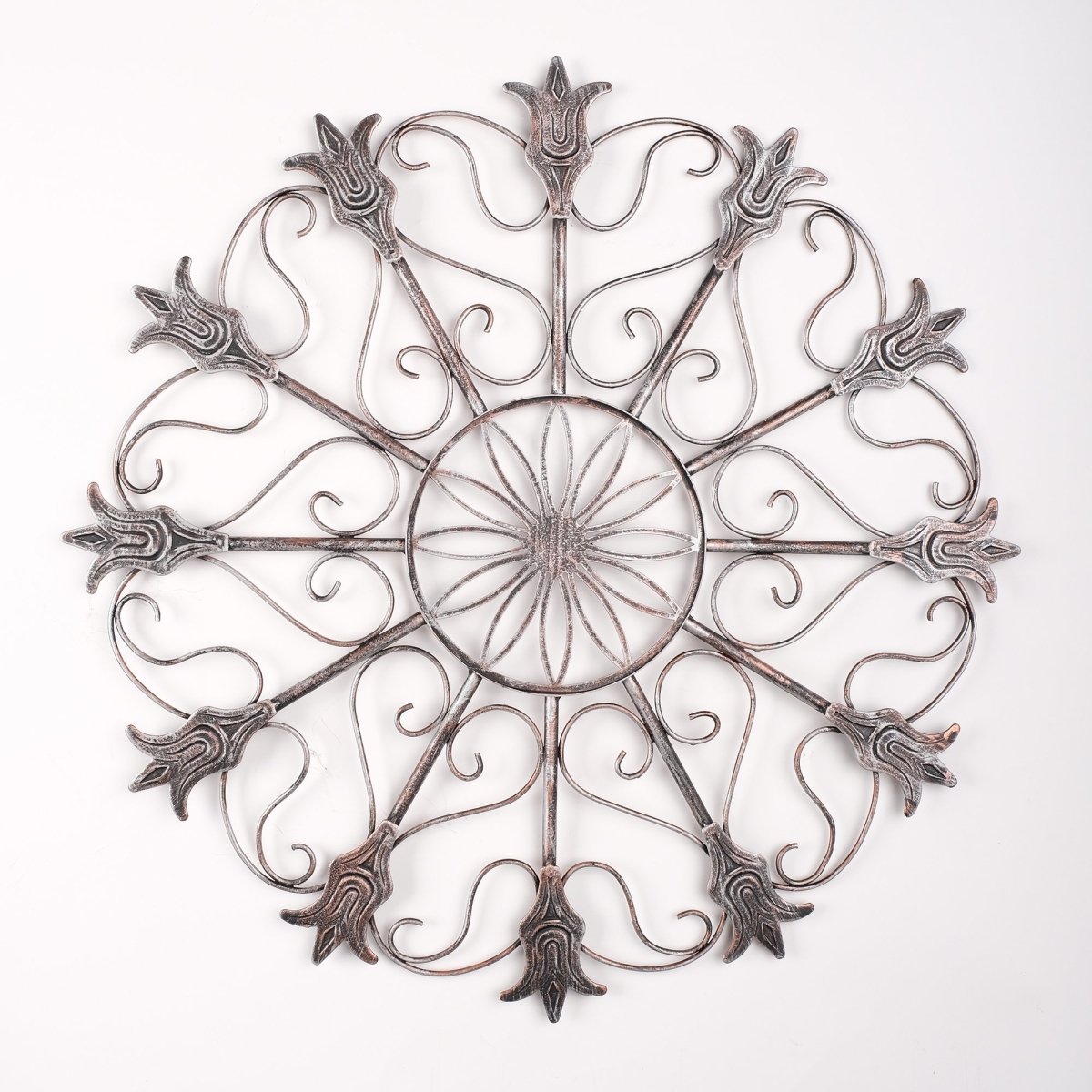Silver Gardenia Floral Metal Wall Decor Northshire Wall Art